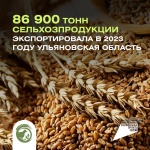 В 2023 году Ульяновская область экспортировала 86,9 тысяч тонн сельхозпродукци